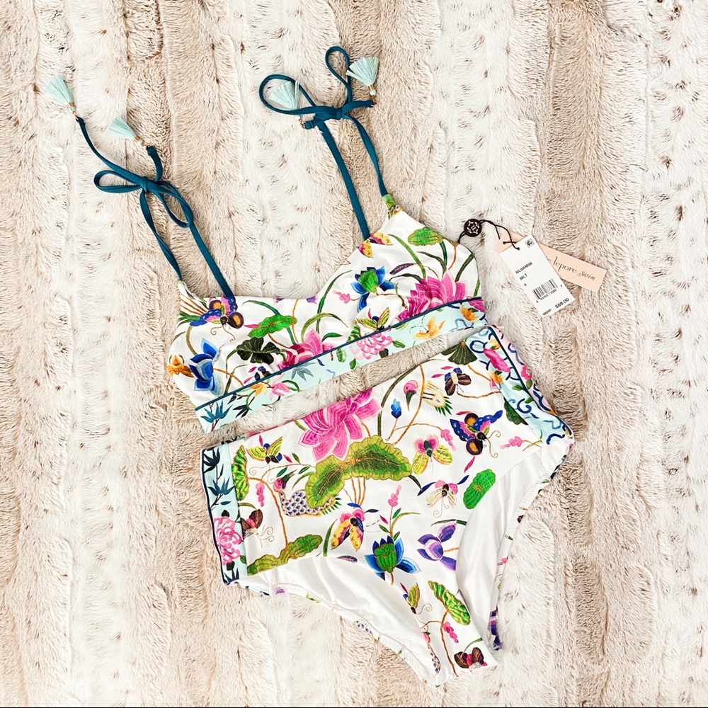 Nanette Lepore high waisted bikini set
